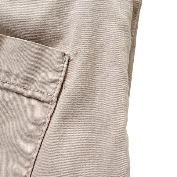 Eileen Fisher Tan Organic Cotton Stretch Ankle Comfort Chino Pants Size 12 - Picture 12 of 15